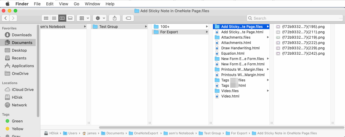 Export to Local Folder