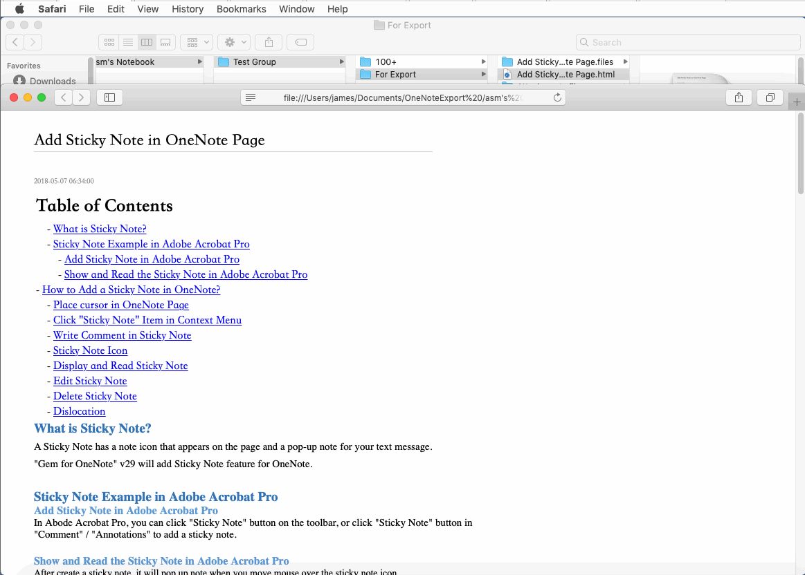 View HTML Files with Safari Browser